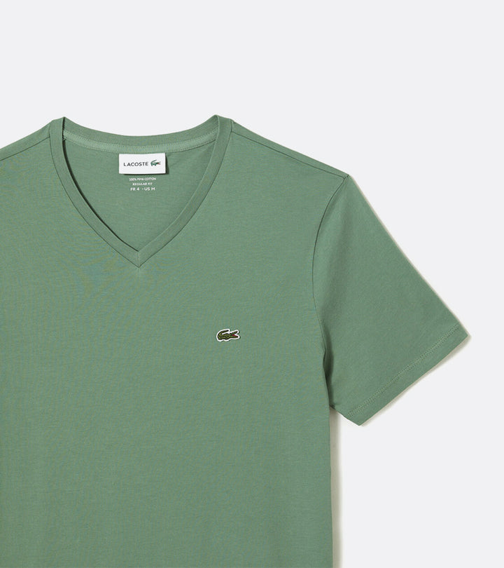 Men's V-neck Pima Cotton Jersey T-shirt