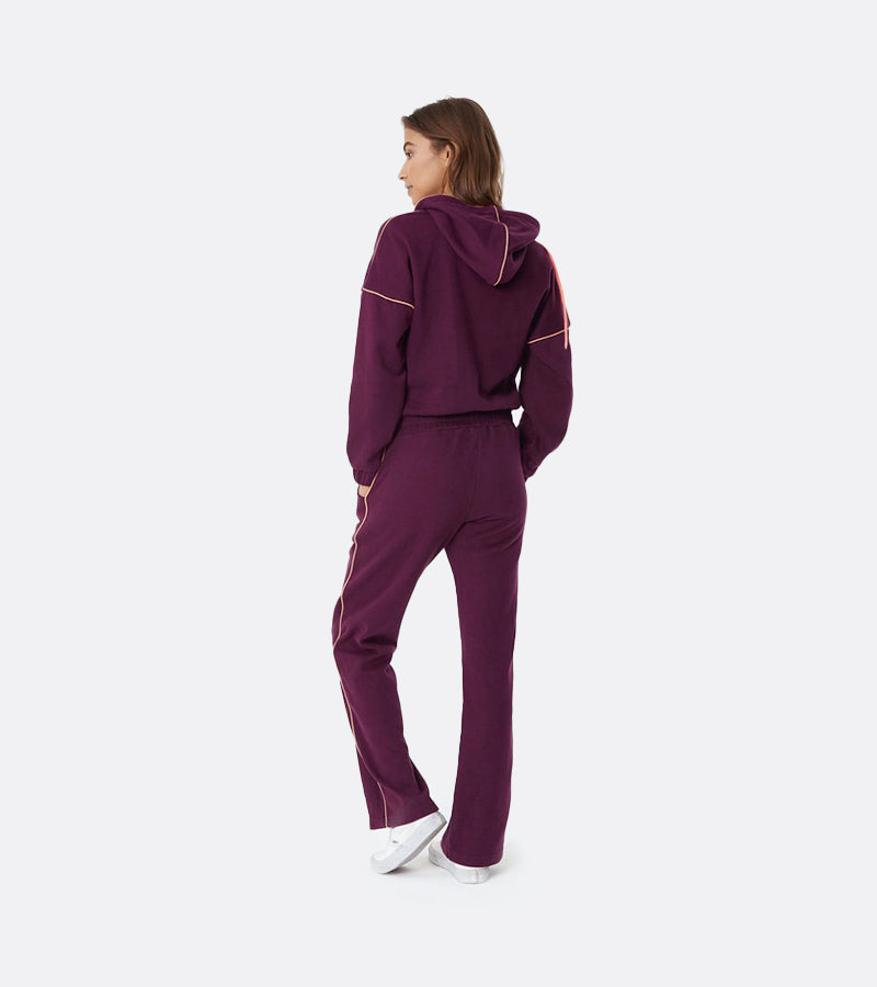 WOKE UP LIKE THIS JUMPSUIT DARK PLUM