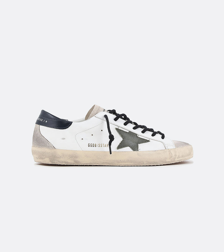 Golden Goose Homme Sneakers Superstar Blanc Vert Bleu 11721