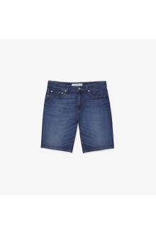 lacoste Men's Slim Fit Stretch Cotton Denim Bermuda Shorts