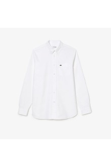 lacoste Men's Regular Fit Oxford Cotton Shirt white