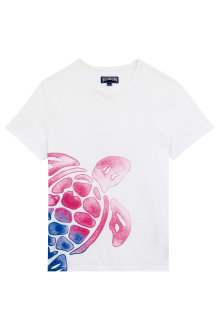 Men Cotton T-Shirt Tortue Aquarelle